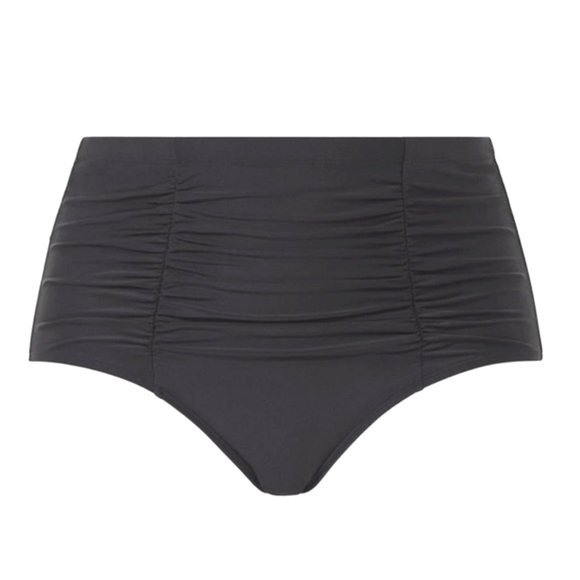 🆕 Torrid High Rise Tummy Control Black Ruched Swim Bathing Suit Bottom 1X💕 - Picture 3 of 9